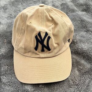 Tan Baseball Cap with NY Logo